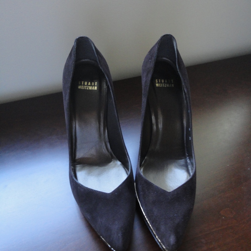 Stuart Weitzman High Heel Pumps/Suede/Chocolate/8 - image 1